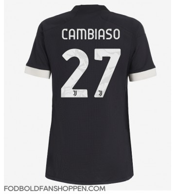 Juventus Andrea Cambiaso #27 Tredjetrøje Dame 2023-24 Kortærmet